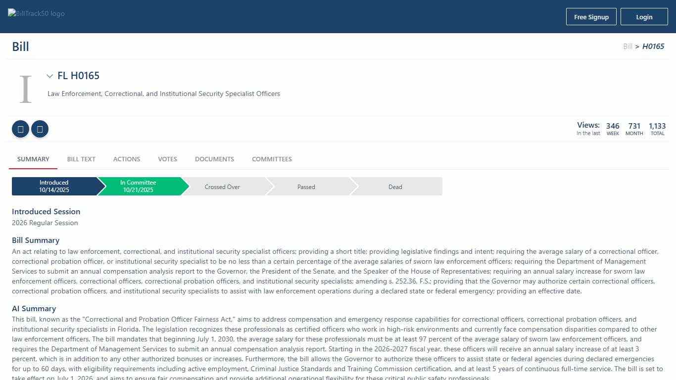 FL H0165 BillTrack50