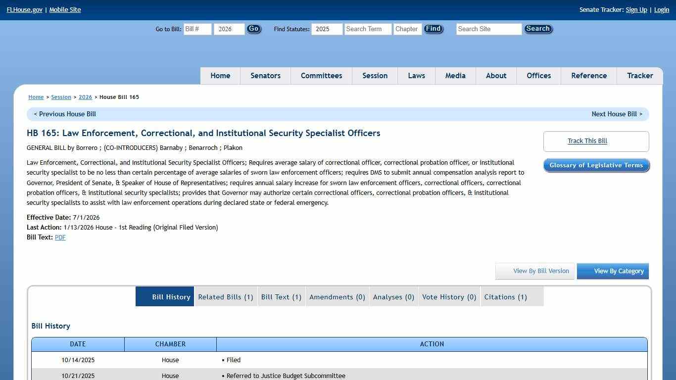 House Bill 165 (2026) - The Florida Senate